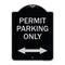 Signmission Permit Parking Bidirectional Arrow Heavy-Gauge Aluminum Architectural Sign, 24" x 18", BS-1824-23328 A-DES-BS-1824-23328 - alternate 1